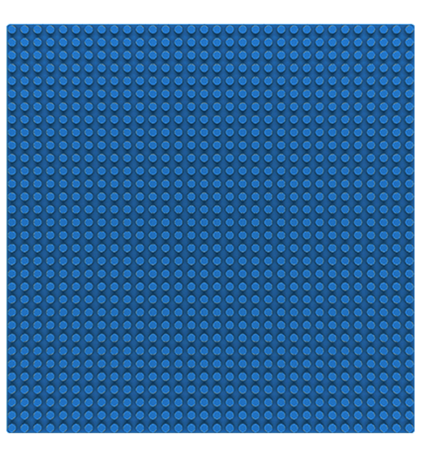 M38-B0833E Sluban Basisplaat 32 x 32 Blauw